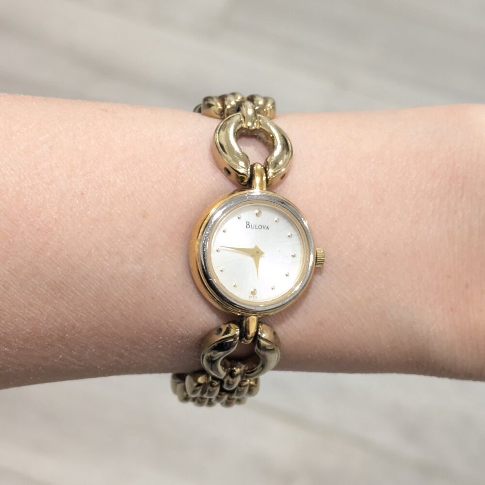 Vintage Bulova Gold color watch